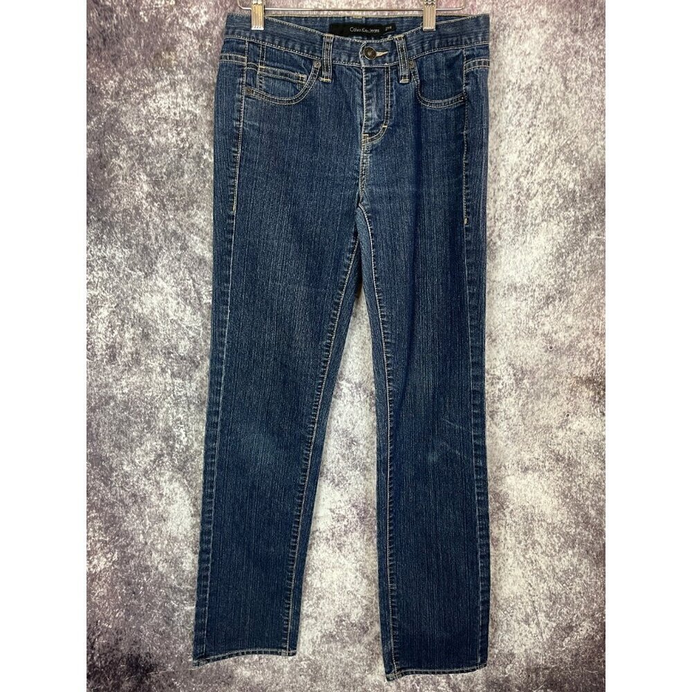 Calvin Klein Jeans Womens 27/4 Blue Skinny Casual‎ Classic School Weekend Work